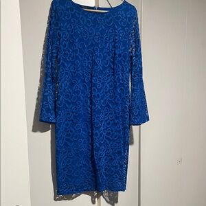 Alfani Blue Long Sleeve Dress